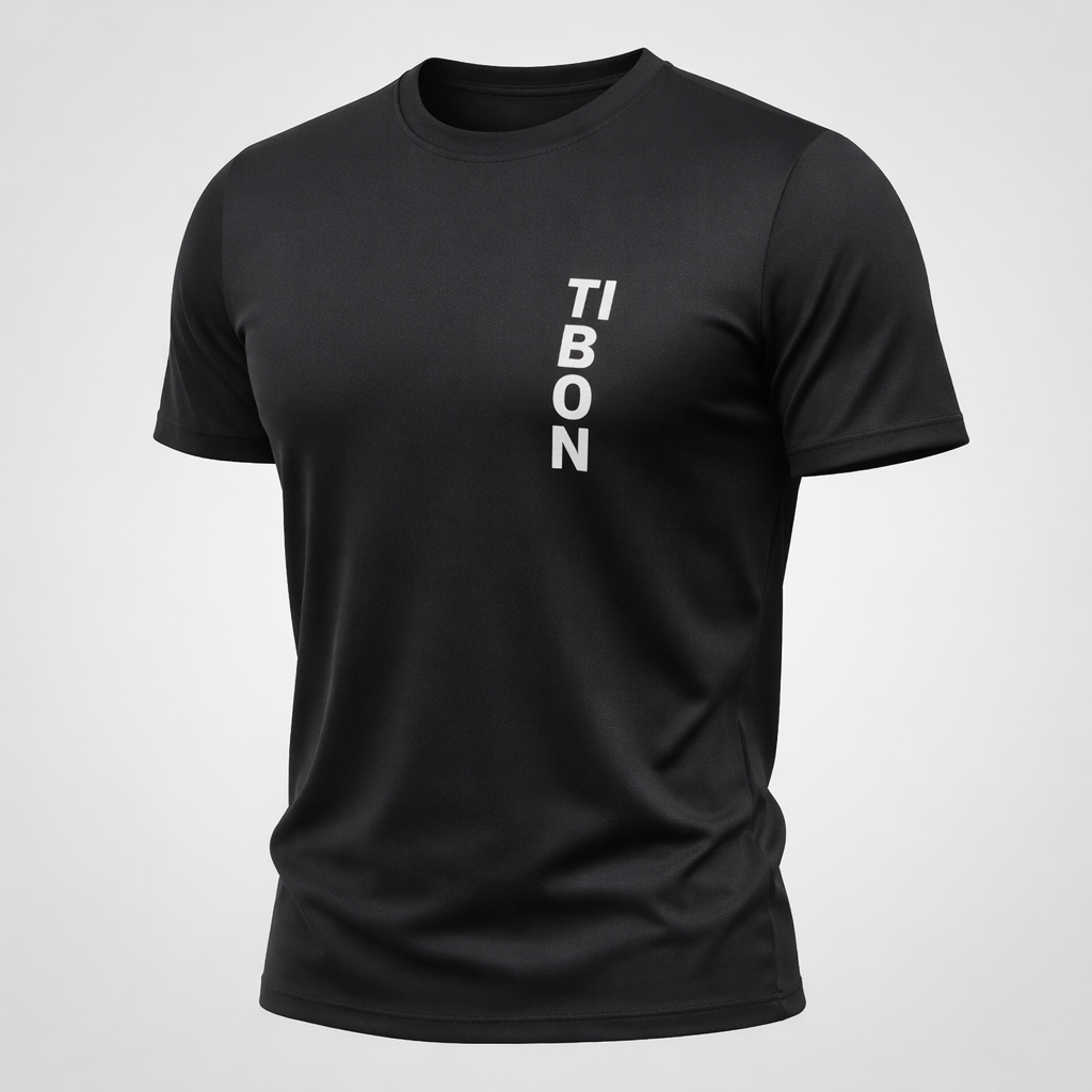 T-Shirt Sport Unisexe TibOn FC – Noir