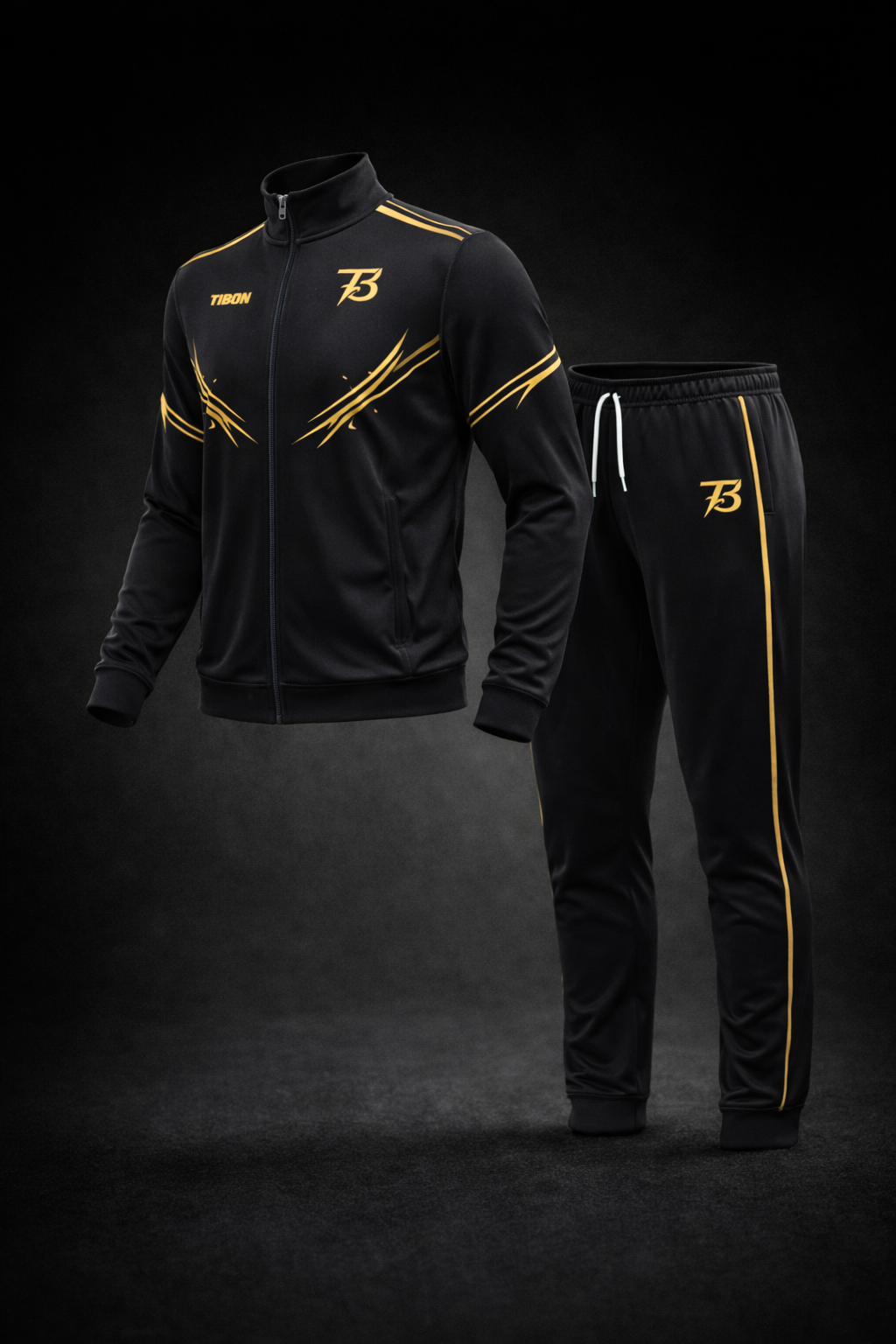 Survêtement Enfant Noir & Or | TIBON Sport