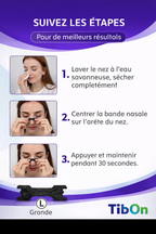 Bandes Nasales Anti-Ronflement - Pack de 30/60/90 Pièces