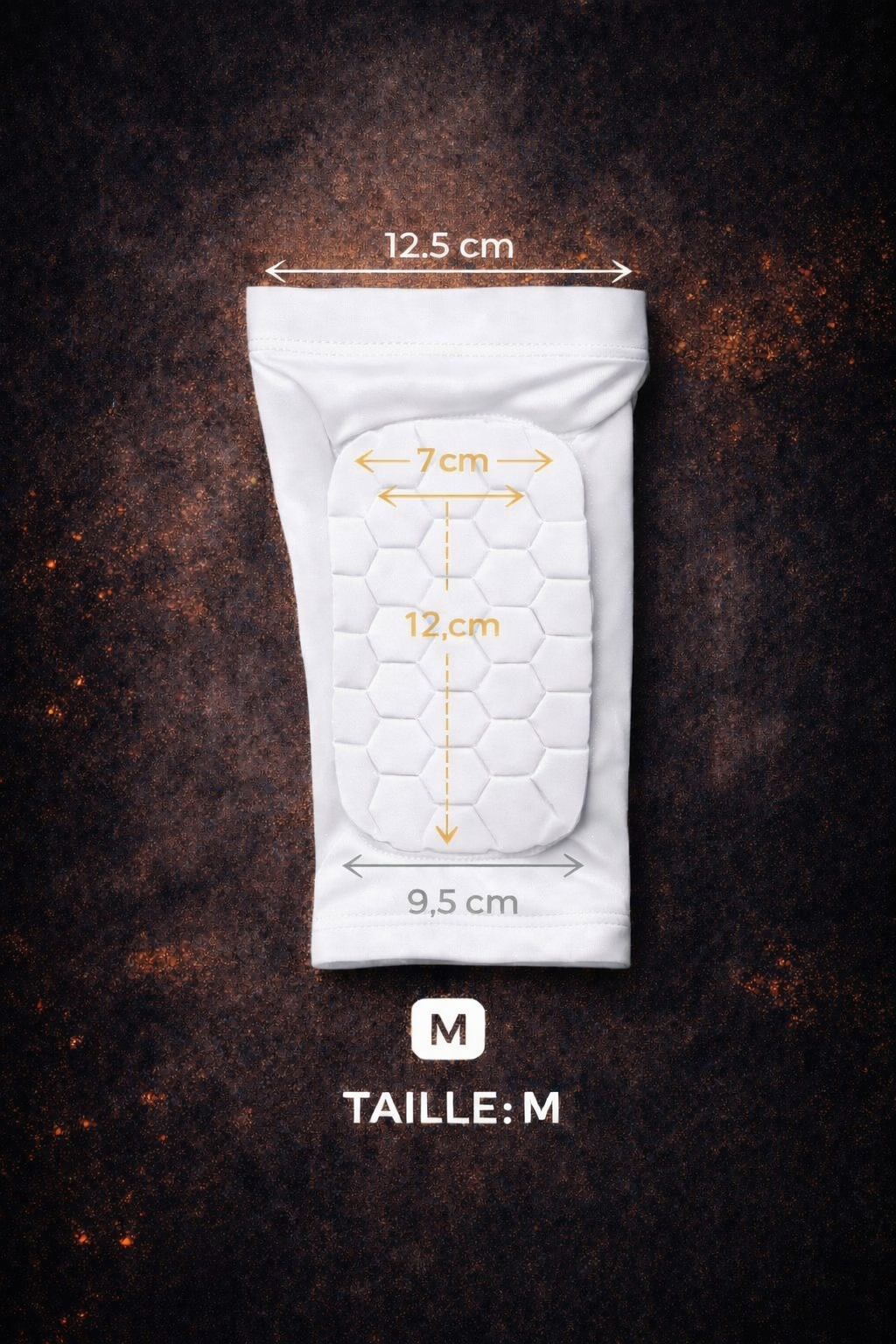 Protège tibias blanc  taille M