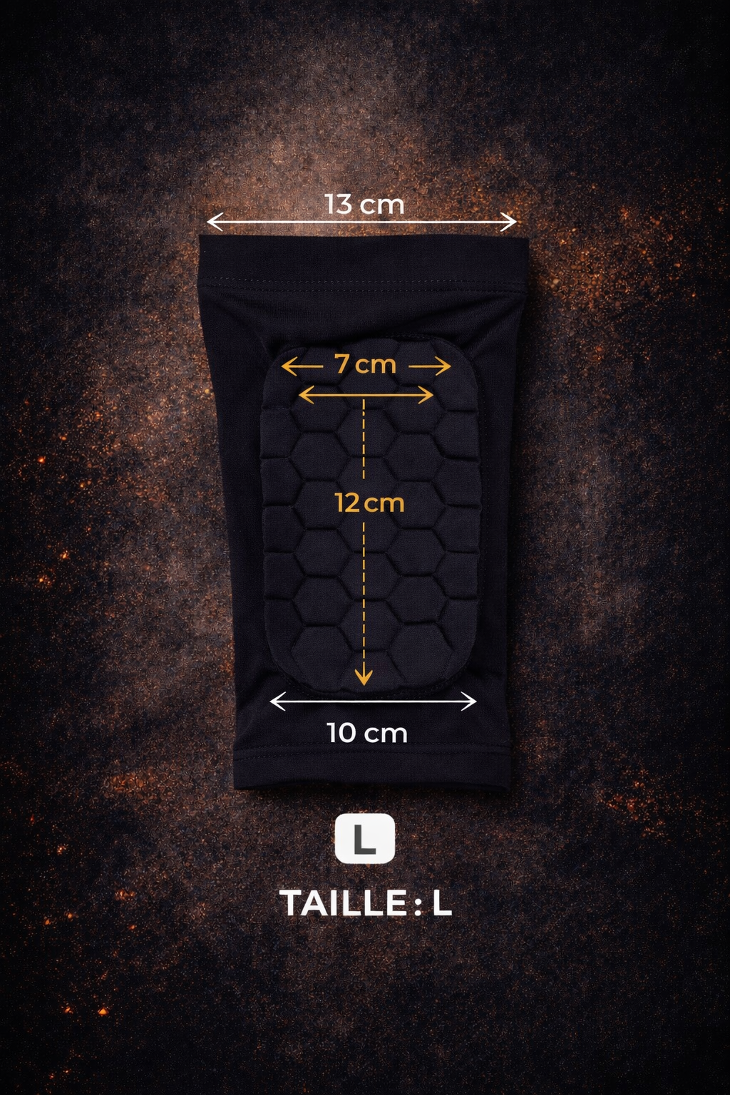 Protège tibias noir taille L