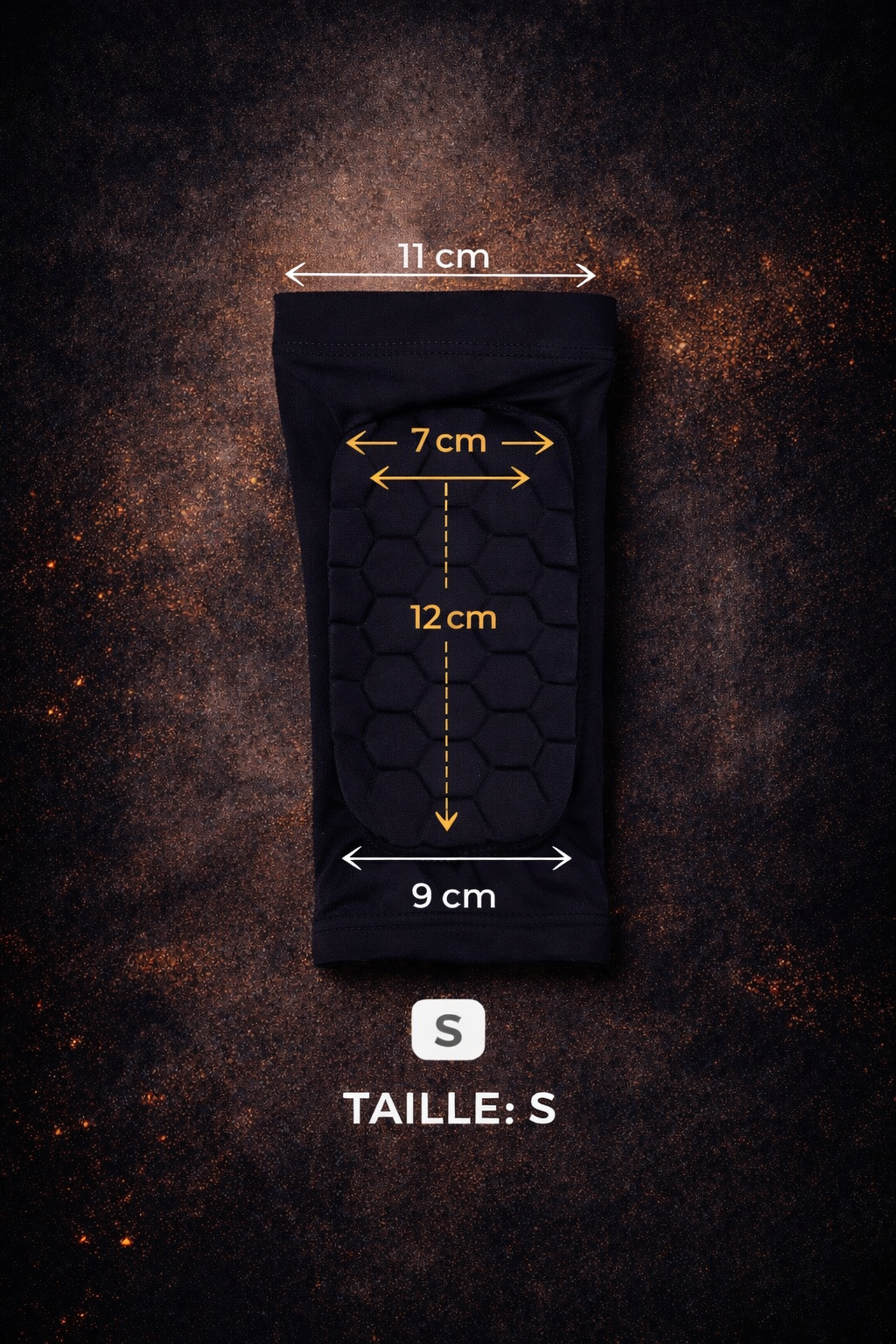 Protège tibias noir taille S