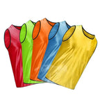 Gilets d’entraînement de football respirants – Lot de 6 ou 12 (Enfants & Adultes)