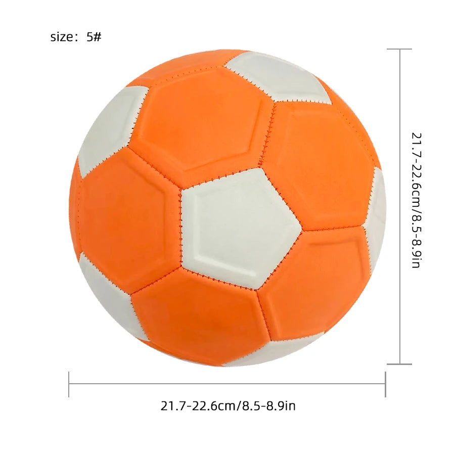 Ballon de football taille 5 en EVA, cousu à la machine, résistant à l’usure