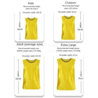 Gilets d’entraînement de football respirants – Lot de 6 ou 12 (Enfants & Adultes)
