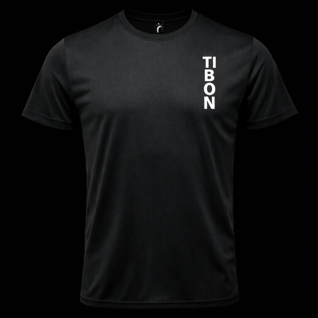 T-Shirt Sport Unisexe TibOn FC – Noir