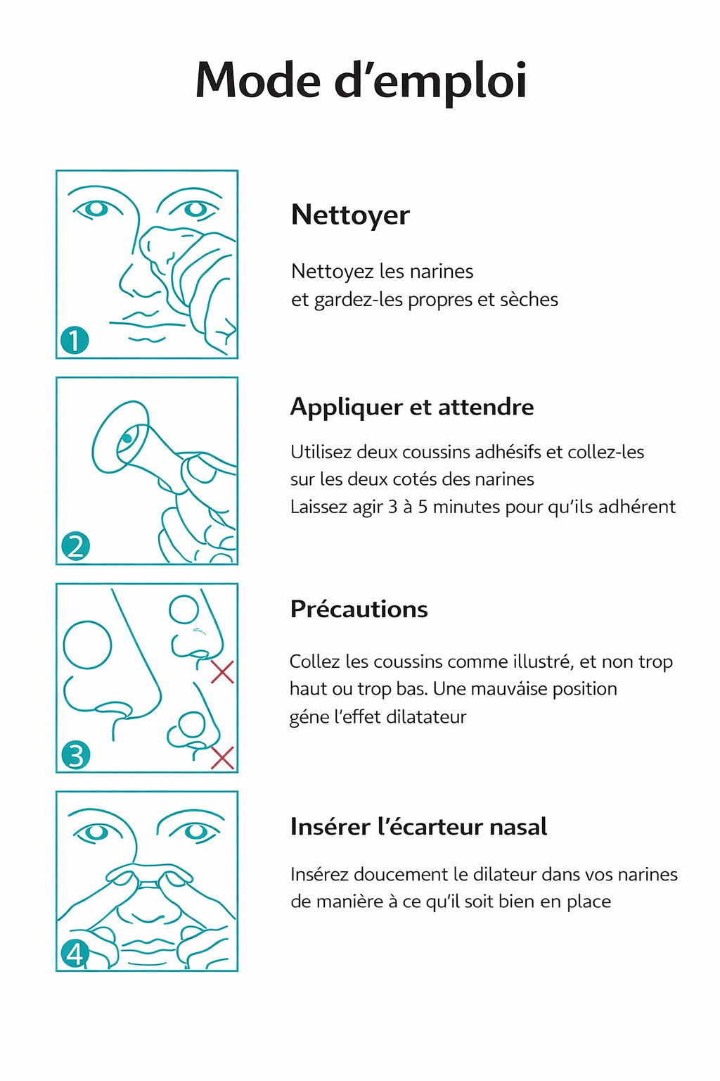 Dilatateur respiratoire nasal magnétique, congestion nasale, Ventilation sportive, Patch nasal, narine, Patch nasal, Anti-ronflement,